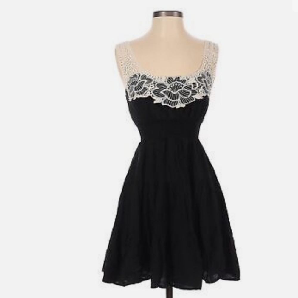 As U Wish Black Comfy Dress